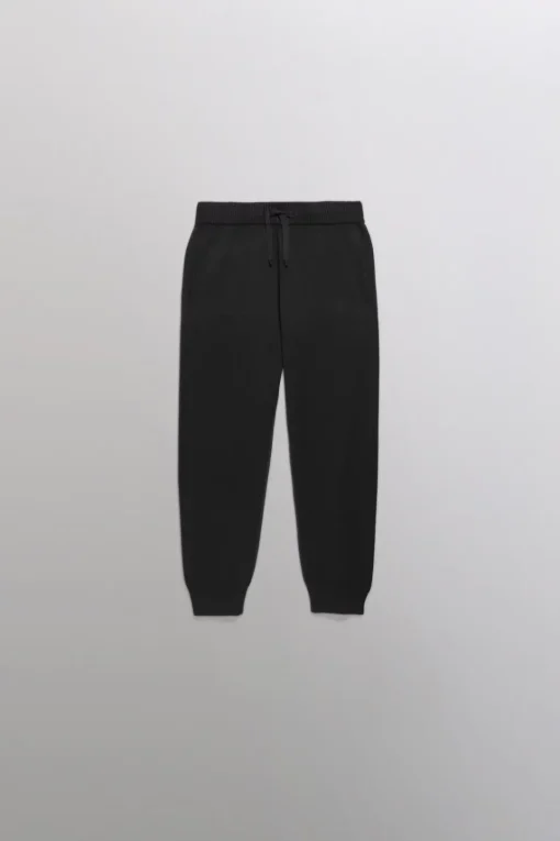 Gertrude Pantalon unisexe en maille coupe jogging Little Maxime Noir Sale