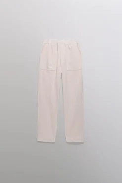 Gertrude Pantalon unisexe façon velours côtelé Axel Ecru Cheap