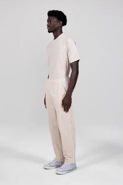 Gertrude Pantalon unisexe façon velours côtelé Axel Ecru Cheap
