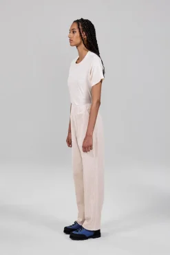 Gertrude Pantalon unisexe façon velours côtelé Axel Ecru Cheap