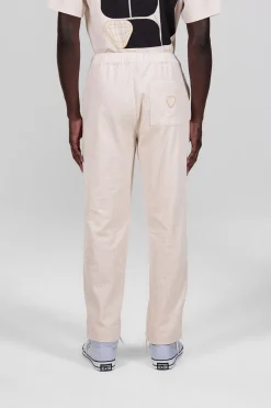 Gertrude Pantalon unisexe façon velours côtelé Axel Ecru Cheap