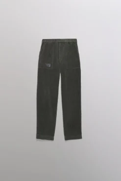 Gertrude Pantalon unisexe façon velours côtelé Axel Kaki Shop