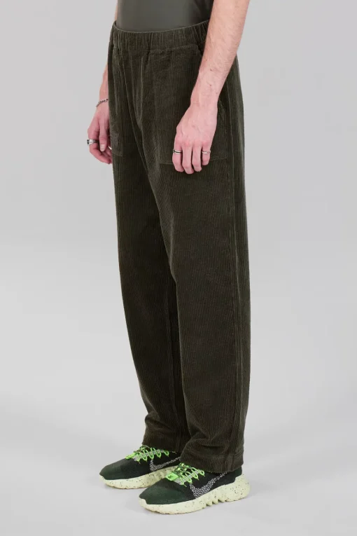 Gertrude Pantalon unisexe façon velours côtelé Axel Kaki Shop