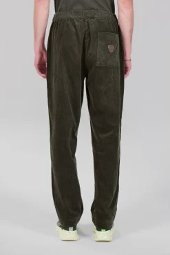 Gertrude Pantalon unisexe façon velours côtelé Axel Kaki Shop