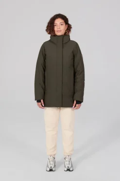Gertrude Parka en néoprène Christina Kaki Outlet