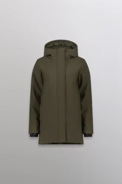 Gertrude Parka en néoprène Christina Kaki Outlet