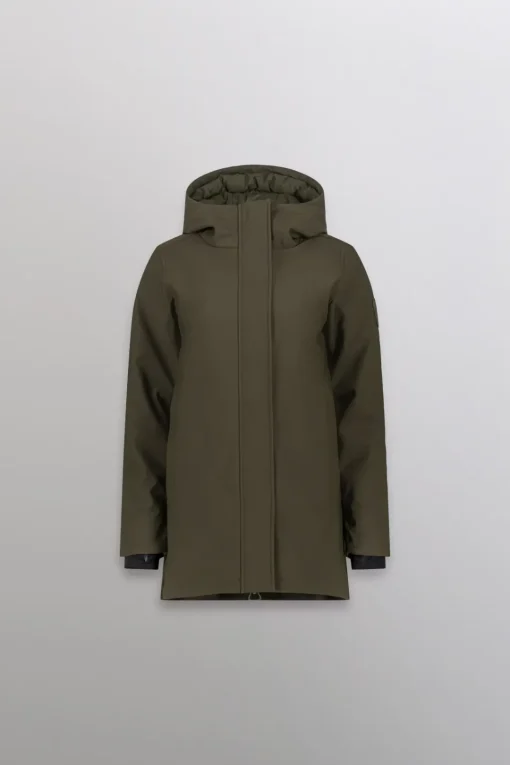 Gertrude Parka en néoprène Christina Kaki Outlet