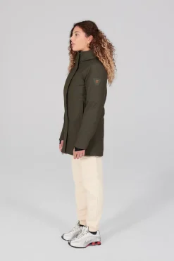 Gertrude Parka en néoprène Christina Kaki Outlet