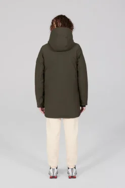 Gertrude Parka en néoprène Christina Kaki Outlet