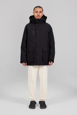 Gertrude Parka technique bi-matière Dimi Noir Cheap