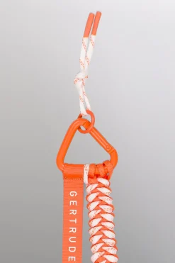 Gertrude Porte-clés en cordon technique Orange Shop