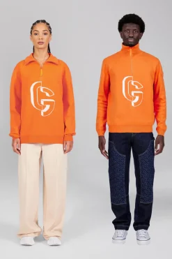 Gertrude Pull col montant zippé Lewis Orange Best