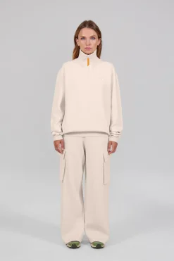 Gertrude Pull col montant zippé Lewis Patch Beige Hot