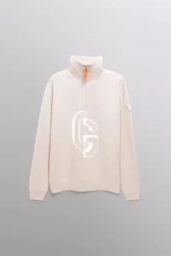 Gertrude Pull col montant zippé Lewis Beige Hot