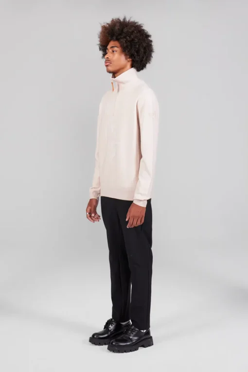 Gertrude Pull col montant zippé Lewis Beige Hot
