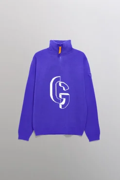 Gertrude Pull col montant zippé Lewis Prusse Store