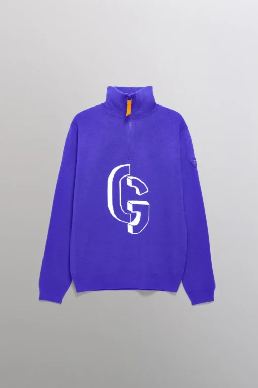 Gertrude Pull col montant zippé Lewis Prusse Store