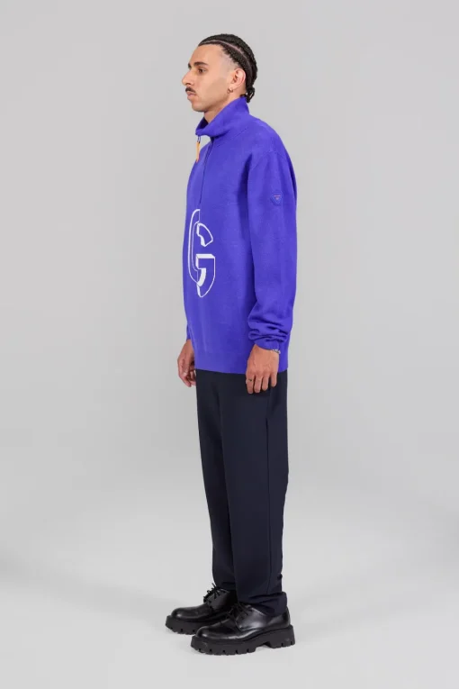 Gertrude Pull col montant zippé Lewis Prusse Store