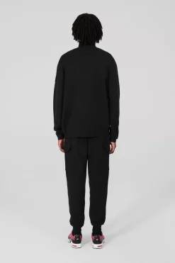 Gertrude Pull col montant zippé Lewis Noir Outlet