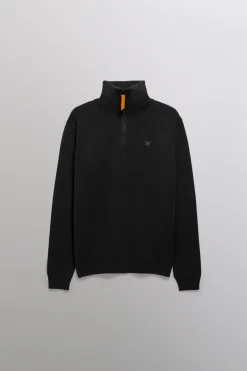 Gertrude Pull col montant zippé Lewis Patch Noir Online