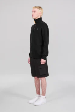 Gertrude Pull col montant zippé Lewis Patch Noir Online