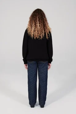 Gertrude Pull col montant zippé Lewis Patch Noir Online