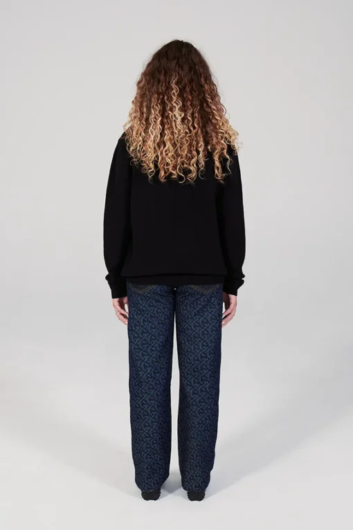 Gertrude Pull col montant zippé Lewis Patch Noir Online