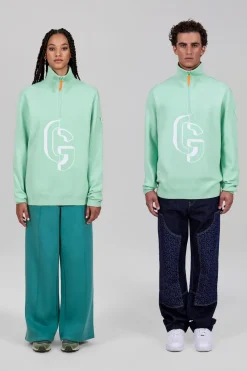 Gertrude Pull col montant zippé Lewis Menthol Cheap