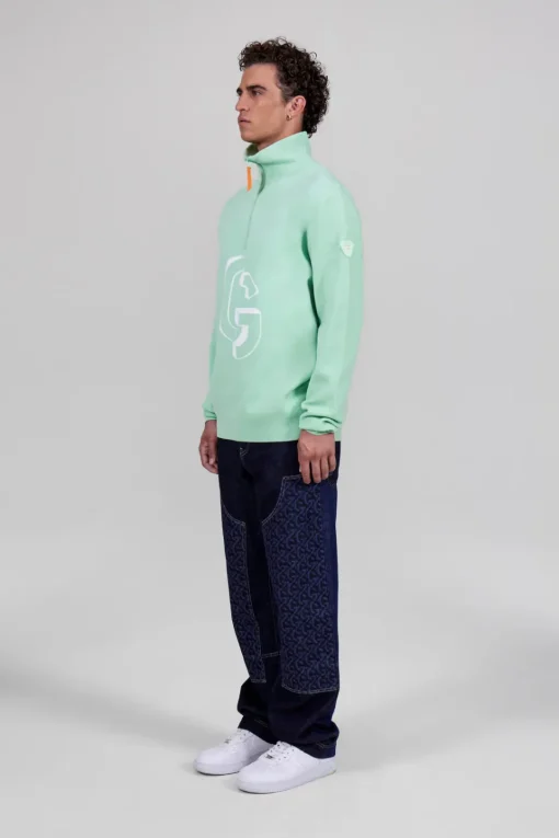 Gertrude Pull col montant zippé Lewis Menthol Cheap