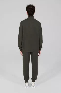 Gertrude Pull col montant zippé Lewis Patch Kaki Store