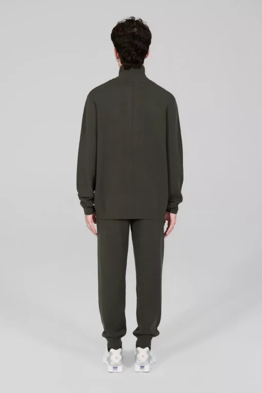 Gertrude Pull col montant zippé Lewis Patch Kaki Store
