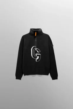 Gertrude Pull col montant zippé Little Lewis Noir Outlet