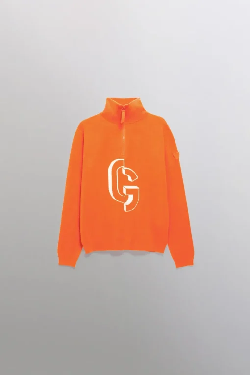 Gertrude Pull col montant zippé Little Lewis Orange Cheap