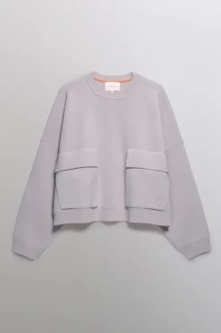 Gertrude Pull col rond en maille Chandler Souris Sale