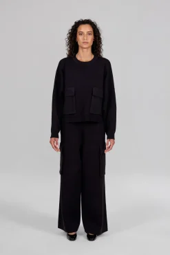 Gertrude Pull col rond en maille Chandler Noir Best