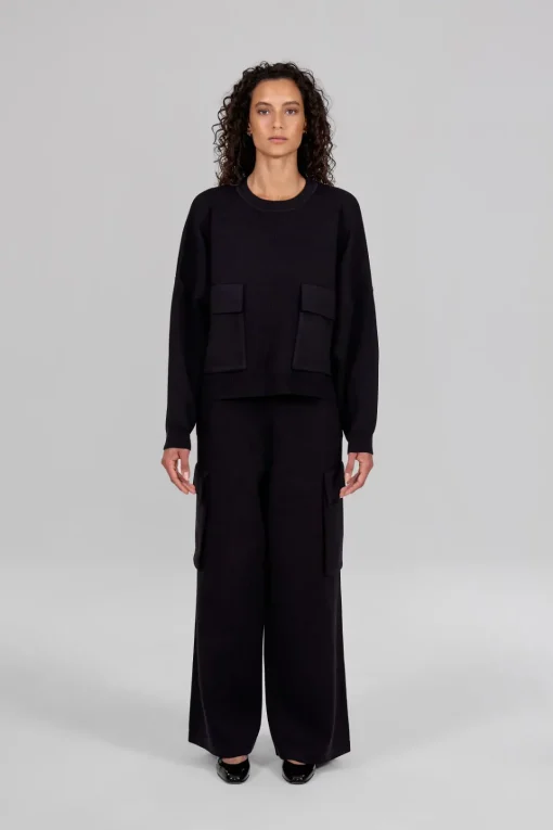 Gertrude Pull col rond en maille Chandler Noir Best