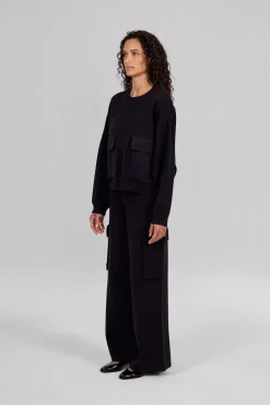 Gertrude Pull col rond en maille Chandler Noir Best