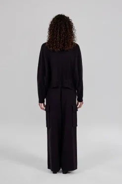Gertrude Pull col rond en maille Chandler Noir Best