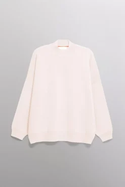 Gertrude Pull en maille col montant unisexe Arden Beige Discount