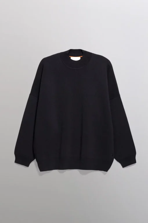 Gertrude Pull en maille col montant unisexe Arden Noir Cheap