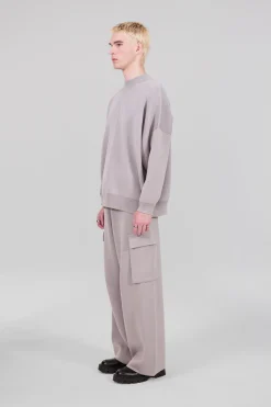 Gertrude Pull en maille col montant unisexe Arden Souris Shop
