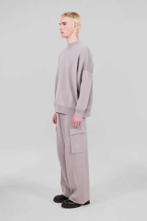 Gertrude Pull en maille col montant unisexe Arden Souris Shop