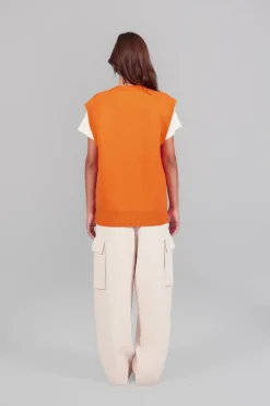Gertrude Pull en maille épaisse Alba Orange Cheap