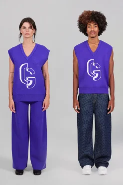 Gertrude Pull en maille épaisse Alba Prusse Discount