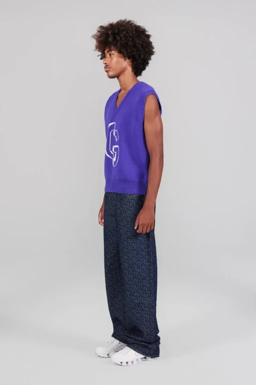 Gertrude Pull en maille épaisse Alba Prusse Discount