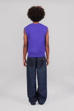 Gertrude Pull en maille épaisse Alba Prusse Discount
