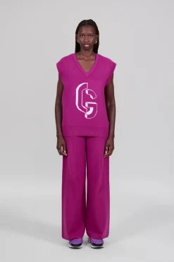 Gertrude Pull en maille épaisse Alba Fuschia Cheap