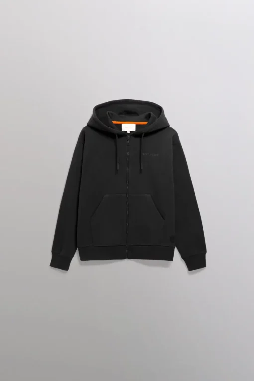 Gertrude Sweat à capuche avec fermeture zippée unisexe Little Paul Noir Outlet