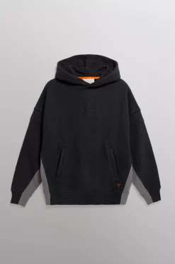 Gertrude Sweat à capuche bicolore unisexe Austen Black/anthra Sale