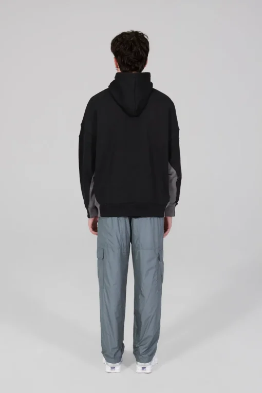 Gertrude Sweat à capuche bicolore unisexe Austen Black/anthra Sale